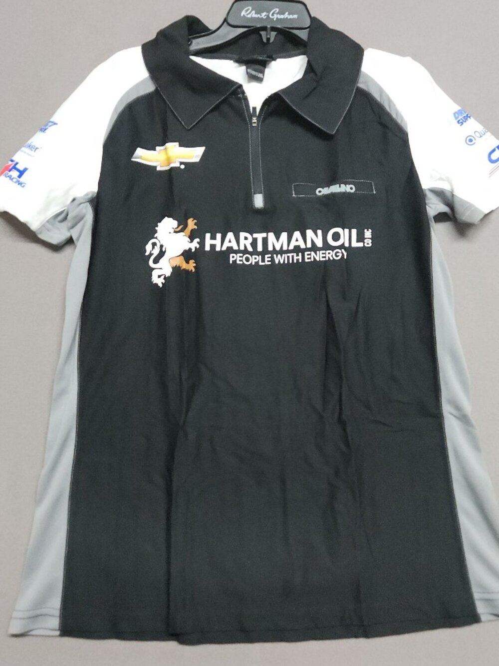 Cavallino Podium Polo Shirt Womens 2XL Racing Team Hartman Oil Black 129